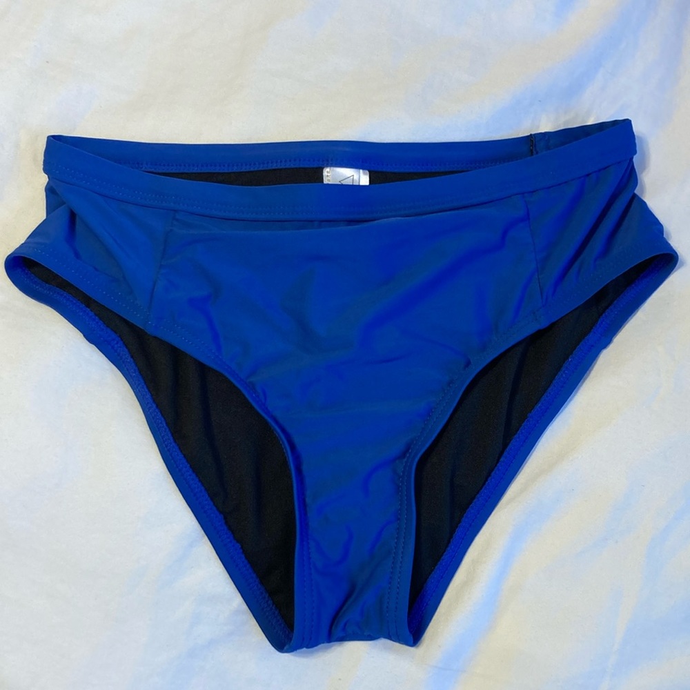 EUC Royal Blue High Waisted Swim Bottoms